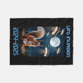 Drone Ufo Alien Invasion Uap New Jersey Fleecedecke (Vorderseite (Horizontal))