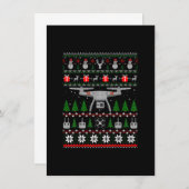 Drone Ugge Christmas Sweater Shirt Funny Quadcopte Einladung (Vorne/Hinten)