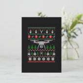 Drone Ugge Christmas Sweater Shirt Funny Quadcopte Einladung (Stehend Vorderseite)