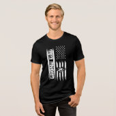 Drone-Vater Tri-Blend Shirt (Vorderseite voll)