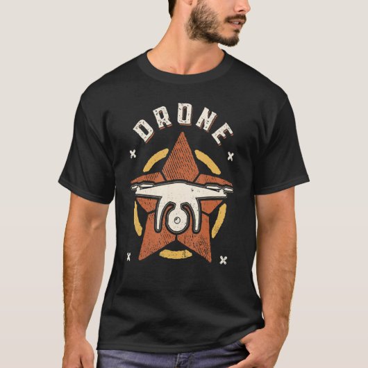 Drone Vintag Retro Classic T-Shirt (Vorderseite)