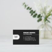 Drone Visitenkarten schwarz Visitenkarte (Stehend Vorderseite)