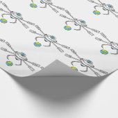 Droned reisende Welt Geschenkpapier (Ecke)