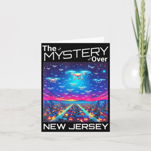 Drones New Jersey The Mystery Over New Jersey Funn Karte (Vorderseite)
