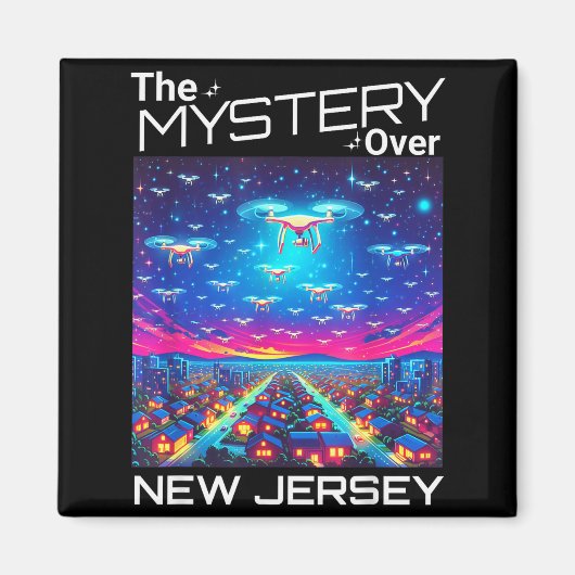 Drones New Jersey The Mystery Over New Jersey Funn Magnet (Vorne)