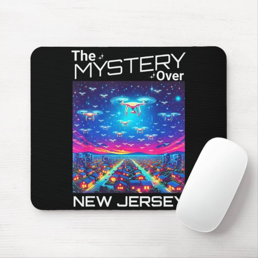 Drones New Jersey The Mystery Over New Jersey Funn Mousepad (Mit Mouse)