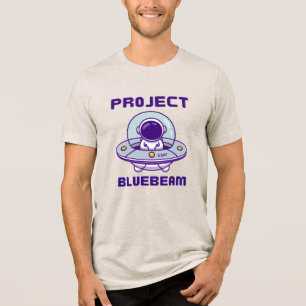 Drones New Jersey UFO Project Bluebeam Tri-Blend Shirt