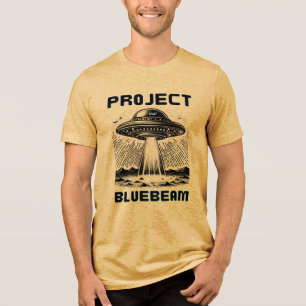Drones New Jersey UFO Project Bluebeam Tri-Blend Shirt