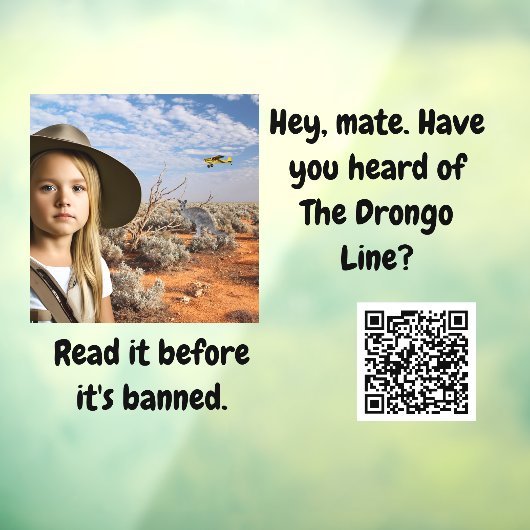 Drongo Line Window Cloning Fensteraufkleber (Blatt 3)