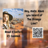 Drongo Line Window Cloning Fensteraufkleber (Blatt 2)