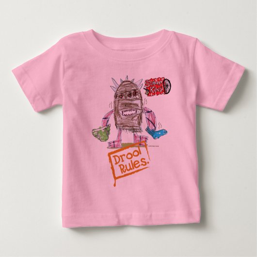 Drool Rules Scrap Kins Bio Baby T-shirt (Vorderseite)