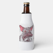 DROOLING. DOGUE DE BORDEAUX  FLASCHENKÜHLER (Flaschenvorderseite)