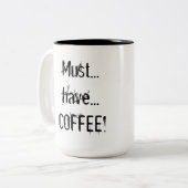 Drooly Emoticon-"Kaffee-" Tasse (Vorderseite Links)