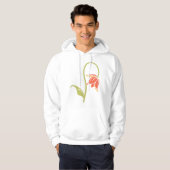 Drooping Blume Mens Hoodie (Vorne ganz)