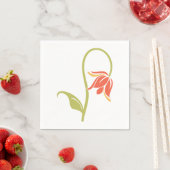 Drooping Blume Paper Napkins Serviette (Beispiel)