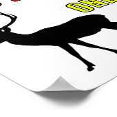 Drop 200lbs Funny Junting Poster (Ecke)