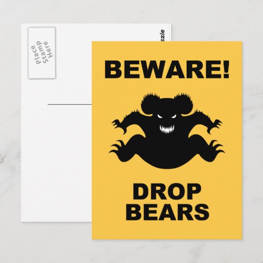 Drop Bären! Postkarte (Vorne/Hinten)