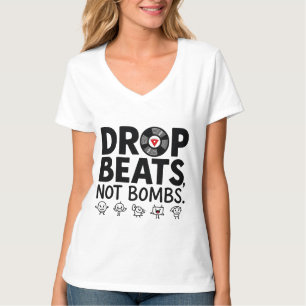 Drop Beats nicht Bomben Niedlich Mascot T-Shirt