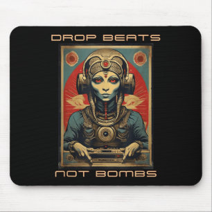 Drop Beats Not Bombs Anti-Kriegs-Alien Annunaki Mousepad