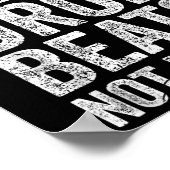 Drop Beats not Bombs DJ Anti War Protest Poster (Ecke)