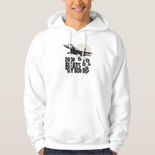 Drop Beats Not Bombs: Kämpfer Jet Vinyl Hoodie