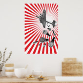 Drop Beats Original Print Poster (Küche)