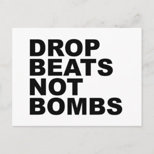 Drop Beats statt Bomben 4 Postkarte