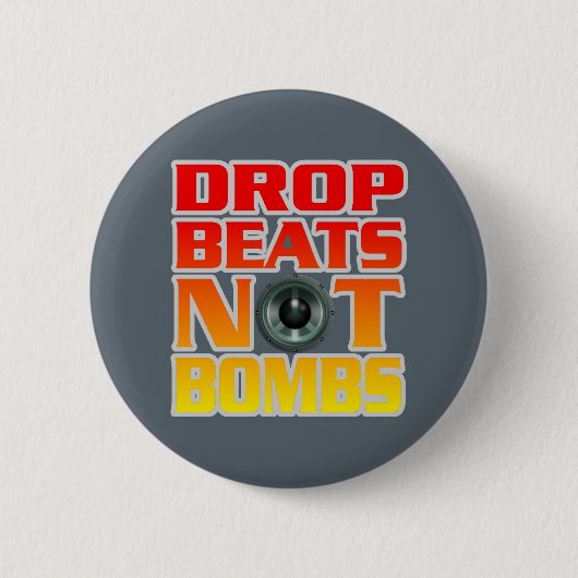 Drop Beats statt Bomben Button (Vorderseite)