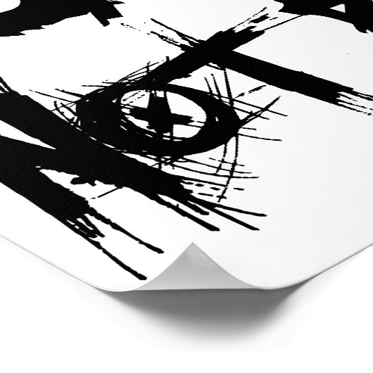 Drop Beats statt Bomben Poster (Ecke)