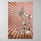 Drop Beats Vintag Poster (Vorne)