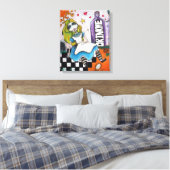 Drop Dead Alice Wrapped Canvas Leinwanddruck (Insitu (Schlafzimmer))