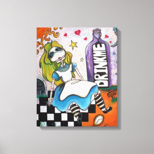 Drop Dead Alice Wrapped Canvas Leinwanddruck