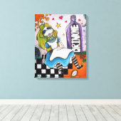 Drop Dead Alice Wrapped Canvas Leinwanddruck (Insitu (Holzboden))