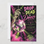 Drop Dead & Dance Halloween-Party Einladung (Vorderseite)