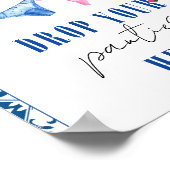 Drop dein Pantie Dancing Queen Griechisches Brautp Poster (Ecke)