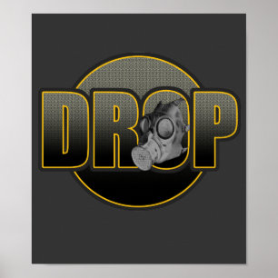 DROP DnB Drumnbass Doppel DJ Hardstyle DJ Poster
