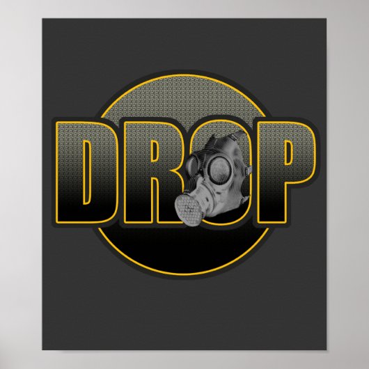 DROP DnB Drumnbass Doppel DJ Hardstyle DJ Poster (Vorne)