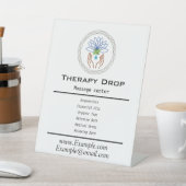 Drop Healing Logomassage Therapie Hand Lotus Relax Sockelschild (In SItu)