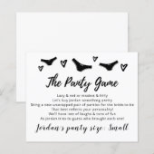 Drop Ihre Hoties Template CARD Bridal Spiel (Vorne/Hinten)
