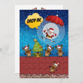 DROP IN Version 2 kein Cocktail Weihnachten Einlad Einladung (Vorne/Hinten)