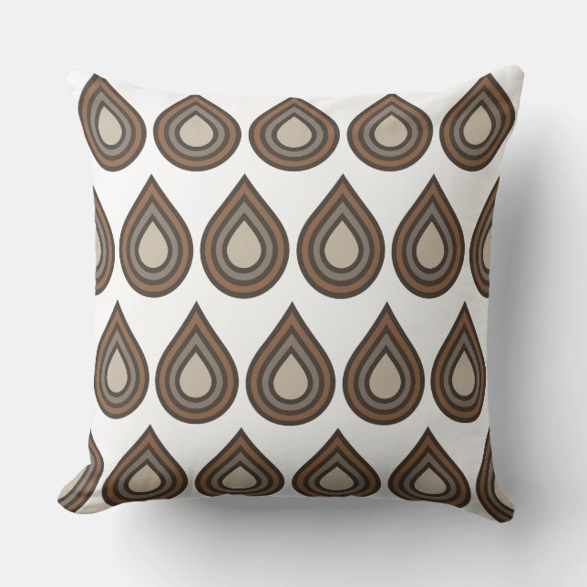 Drop Layered Artwork Throw Pillow Kissen (Vorderseite)