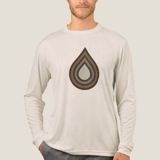 Drop Layered Artwork Tri-Blend-Shirt Tri-Blend Shirt (Vorderseite)
