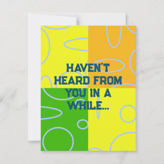 Drop mir eine Linie Spaß Retro Quad Circles Postkarte