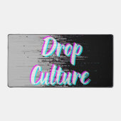 Drop Mouse Pad Hype Pixels Black Gray  Schreibtischunterlage (Vorderseite)