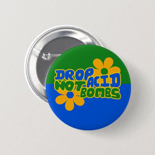 Drop Säure, keine Bomben Button (Vorne & Hinten)