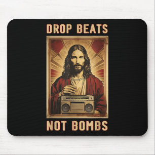 Drop schlägt nicht Bomben Anti-Krieg Jesus Christu Mousepad
