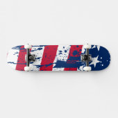 Drop Splash Colors America Flag Skateboard (Horizontal)
