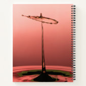 Drop Splash Spiral Notebook Notizblock (Rückseite)