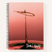 Drop Splash Spiral Notebook Notizblock (Vorderseite)