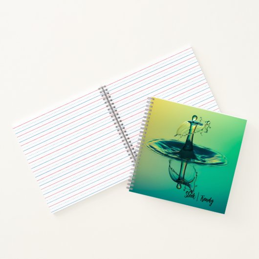 Drop Splash Spiral Notebook Notizblock (Innenseite)